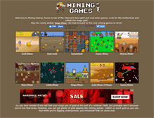 Tablet Screenshot of mininggames.net